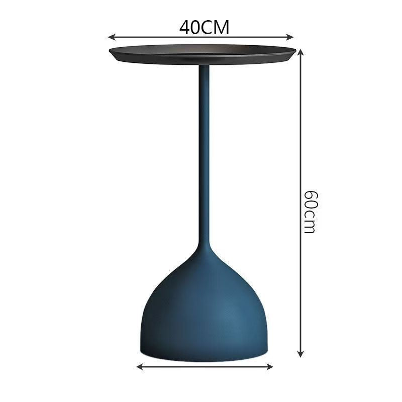 Scandinaviancasual side table small apartment iron small round table cream style for home small coffee table bedside small bedside table no