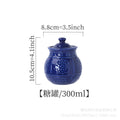 Embossed blue steak plate french western dinner plate personalized retro style ceramic milk jug sugar bowl suit tableware wholesale