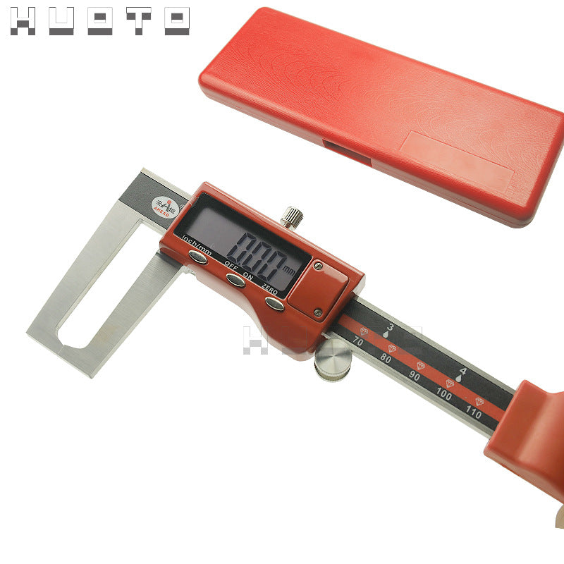 HUOTO 0-150MM stainless steel digital display outer groove caliper, digital display vernier caliper for brake pads