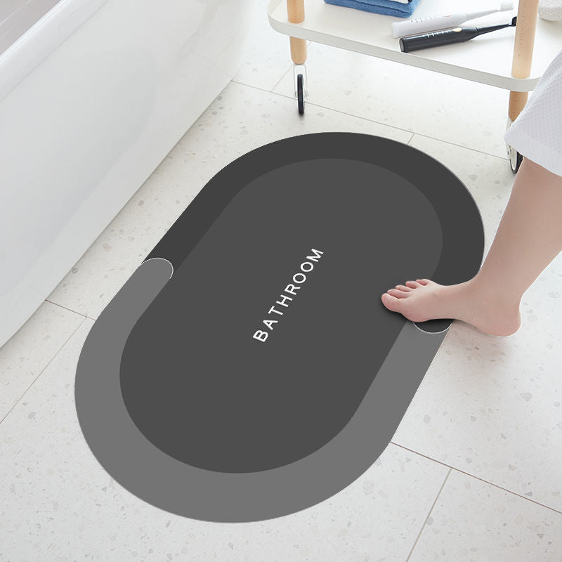 soft diatom mud floor mat bathroom non-slip mat casual toilet bathroom door absorbent quick-drying foot mat