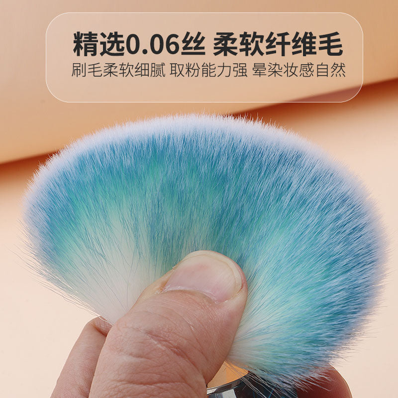 Travel portable diamond manicure dust brush mini mushroom head large cross-border beauty loose powder brush makeup brush portable