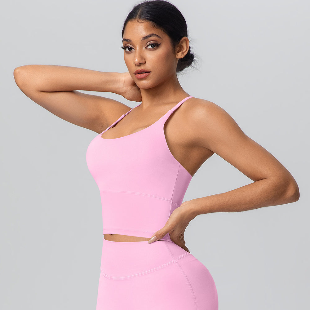 New arrival cross back yoga bra quick-drying cloud-like tight sports topsoutwearcasual running fitness vest