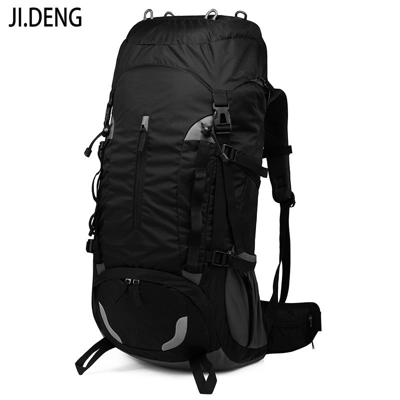 Outdoor sports mountaineering bag 55 liters large capacity 2025 autumn new product backpack hiking camping shoulder men's bag