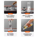 Pure titanium magnetic tea cup gift box double-layer glass tea water separation cup car water cup for home gift cup