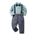 Stylish boys' autumn outfit: trendy long-sleeve set for kids - new autumn collection, two-piece gentleman's suit