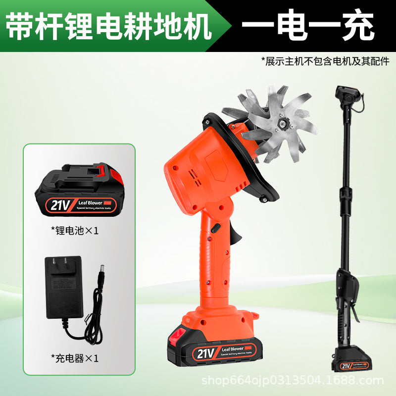New arrival lithium battery soil loosening machine small for home handheld electric hoe garden bonsai weeding and soil turning wireless micro tillage machine