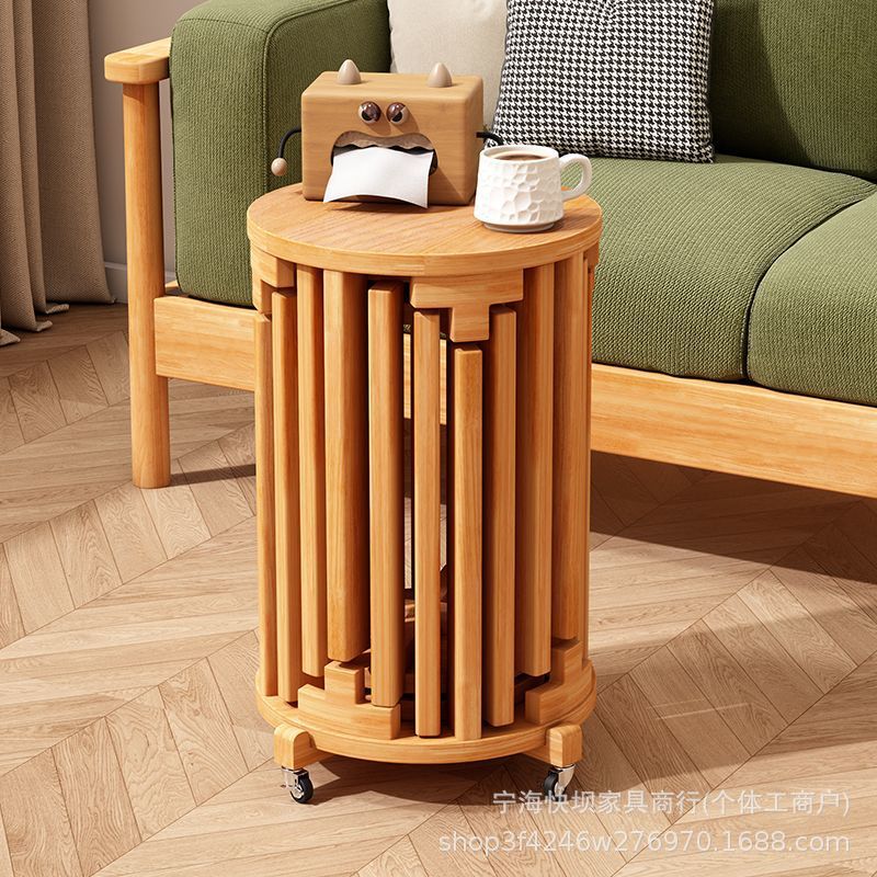 Six-in-one solid wood stool for home stackable bench pulley combination easy to store stacking stool restaurant stacking spare