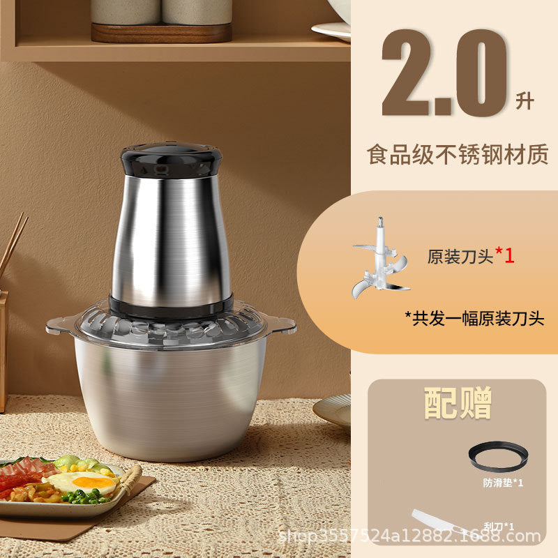 for home electric meat grinder kitchen high power five blade baozi meat filling mixer multifunctional meat grinder