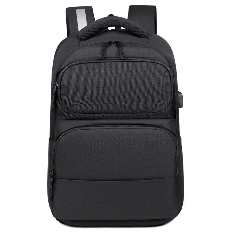 Cross-border business backpack men's leisure travel backpack commuting large capacity USB charging point computer bag wholesale
