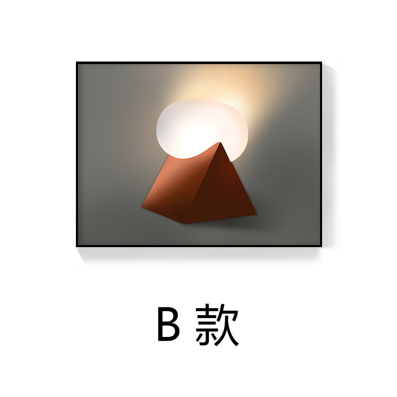 Nordic meter box decorative painting modern simple electric box painting push-pull light luxury blocking painting electric switch box crystal porcelain mural