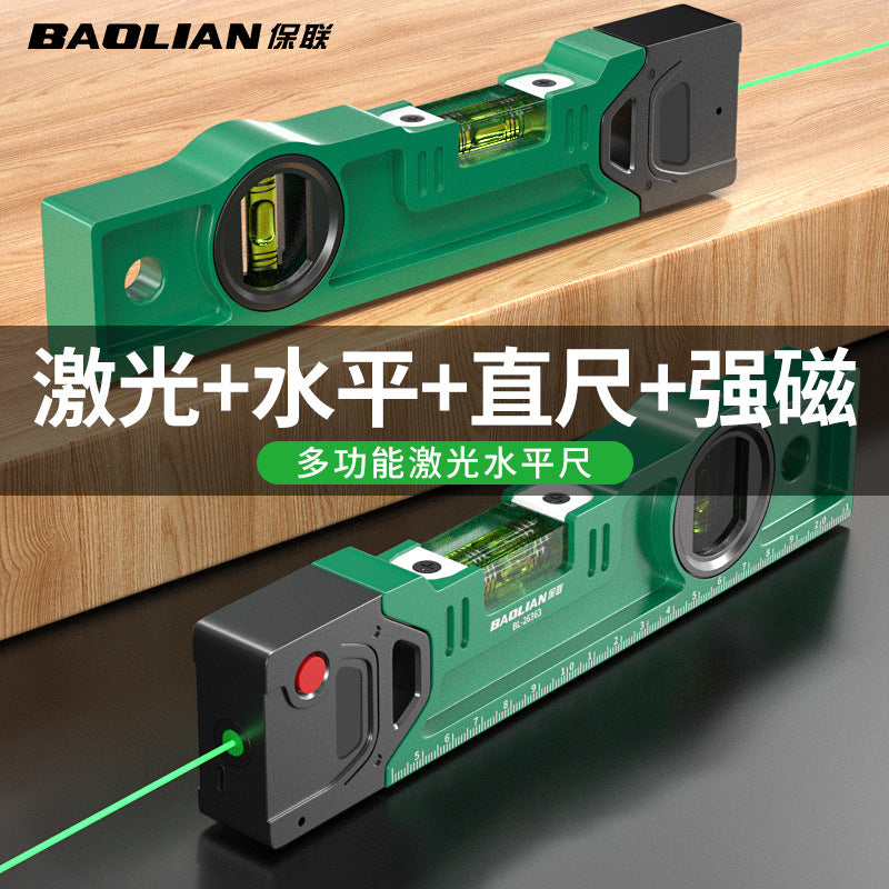 Baolian high-precision level digital level with strong magnetic small laser angle measuring ruler flat water ruler