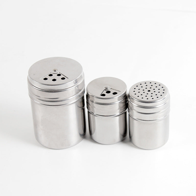 Bia stainless steel rotating seasoning bottle seasoning jar barbecue seasoning bottle toothpick holder powder bottle pepper jar barbecue charcoal