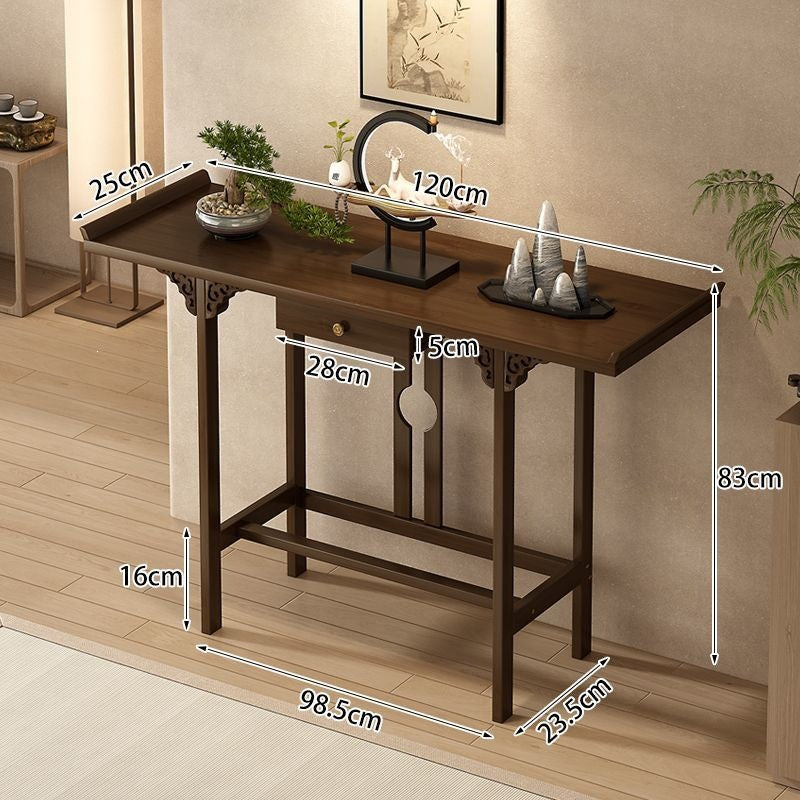 Buddhist niche altar table, home simple entrance, incense table, god of wealth altar table, altar stand cabinet, modern style grids