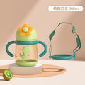 Babycare elephant training cup - 2-in-1 sippy cup for babies 6 months+ - perfect for water and milk
