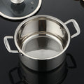 Stainless steel soup pot thickened noodle cooking small milk pot induction cooker mini small pot one person one pot 304 small hot pot