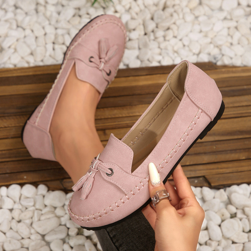 plus size loafers independent station hot spring autumnew arrivalexport women's one-leg tassel flatsflats