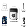 new reciprocating electric shaver for men, full body washable, triple blade head, rechargeable razor, beard trimmer