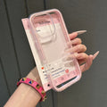 Suitable for iphone17promax acrylic transparent mobile phone case apple 16 colorful two-in-one mobile phone protective case
