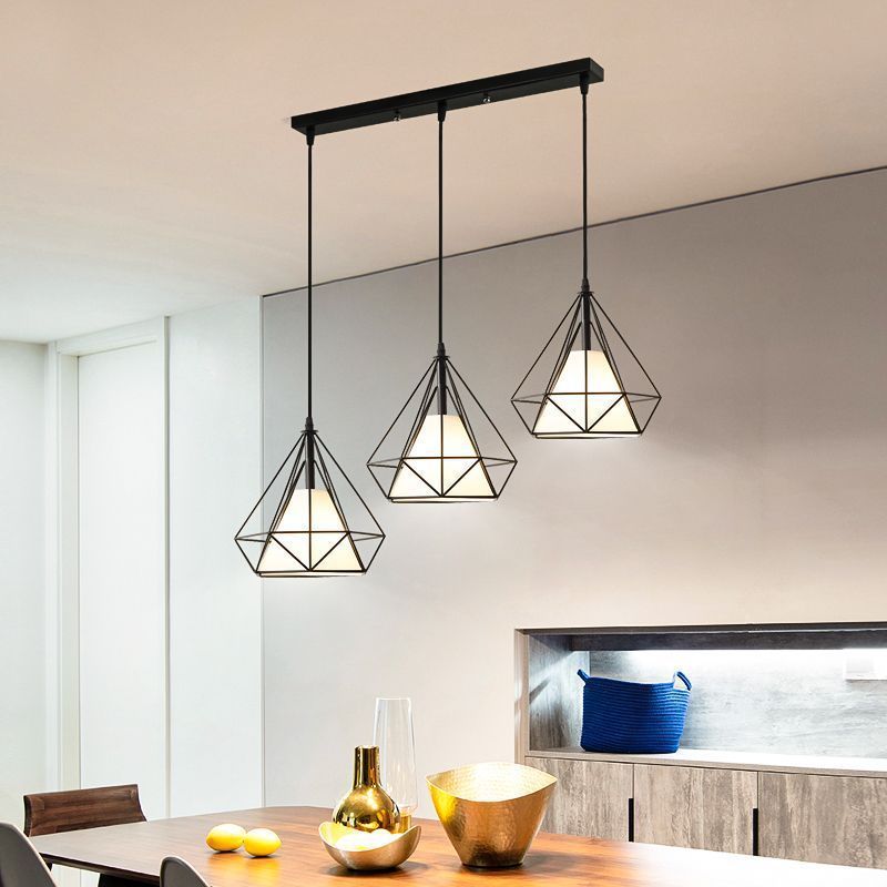 Modern simple Nordic restaurant chandelier, personalized creative dining table bar living room dining room catering shop commercial lighting