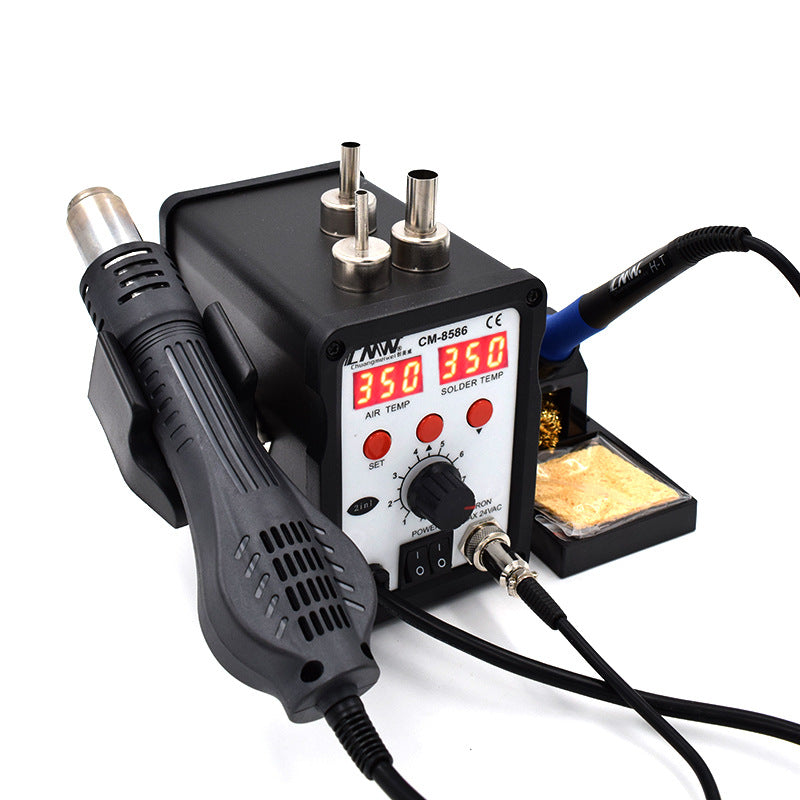 Chuangmeiwei 8586 lead-free constant temperature welding table dual-purpose digital display electric soldering iron table mobile phone repair table