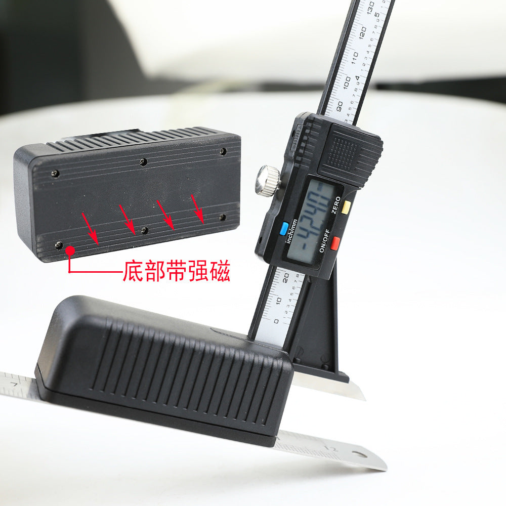0-150Mm digital display height ruler, woodworking table saw height ruler, electronic digital display vernier height ruler, scribing gauge