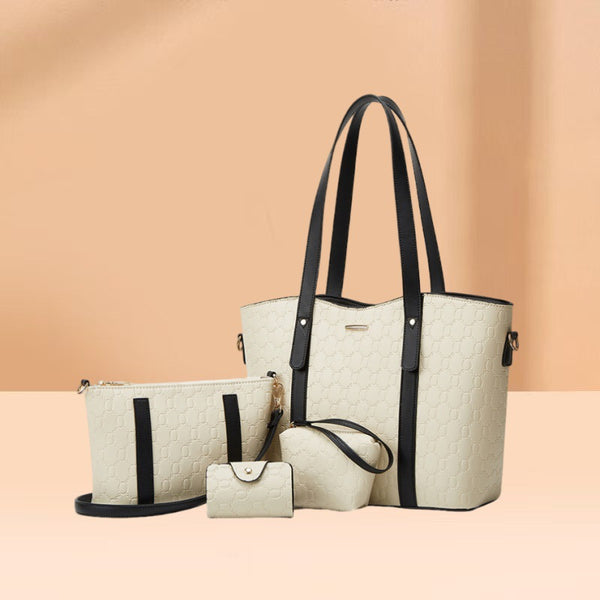 Women's bag 2025 new trend large-capacity three-piece tote bag  fashion handbag oblique span bag women's bag