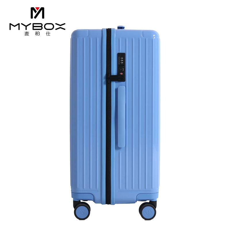 MYBOX Suitcase Women's 20-inch Ocean Blue Boarding Case Light Universal Wheel High Value ins Wind TSA Password Box