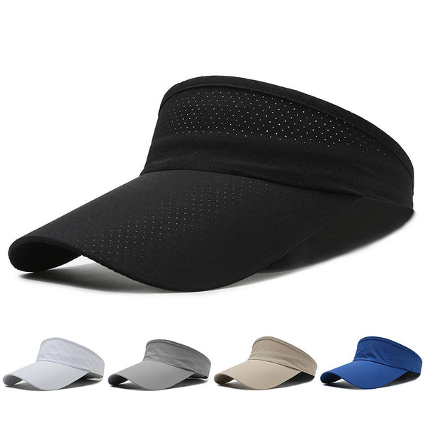 Empty top hat Summer breathable sunscreen visor hat Men's and women's topless cap Sports sun hat Quick-drying running hat