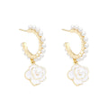 French chic camellia pearl earrings - 2026 new arrival, versatile & elegant studs, unique & trendy earrings