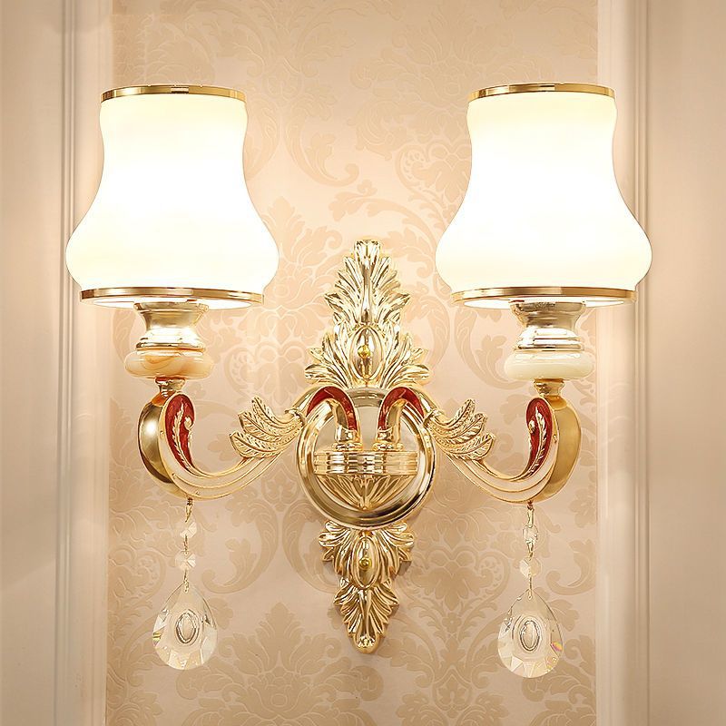 European style wall lamp - bedroom bedside light, modern minimalist aisle light, creative hotel living room corridor wall lamp, stairway light