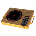 Full microcrystalline electric ceramic stove yellow wood grain