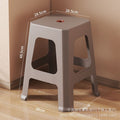 Living room dining table stool thickened plastic for home adult stackable high stool housewarming new home wedding red stool
