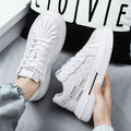 Shell toe white shoes men's hidden heel spring new arrivalstylishfashion sports casual trendy shoes easiest for matchthick sole sneakers