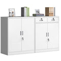 Office filing cabinet, metal cabinet, low cabinet, financial information file cabinet, floor-standing lockable storage cabinet, computer desk side cabinet