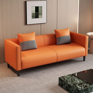 Living room sofa small apartment cat scratching leather sofa casual rental house b&b bedroom apartment combination leather sofa