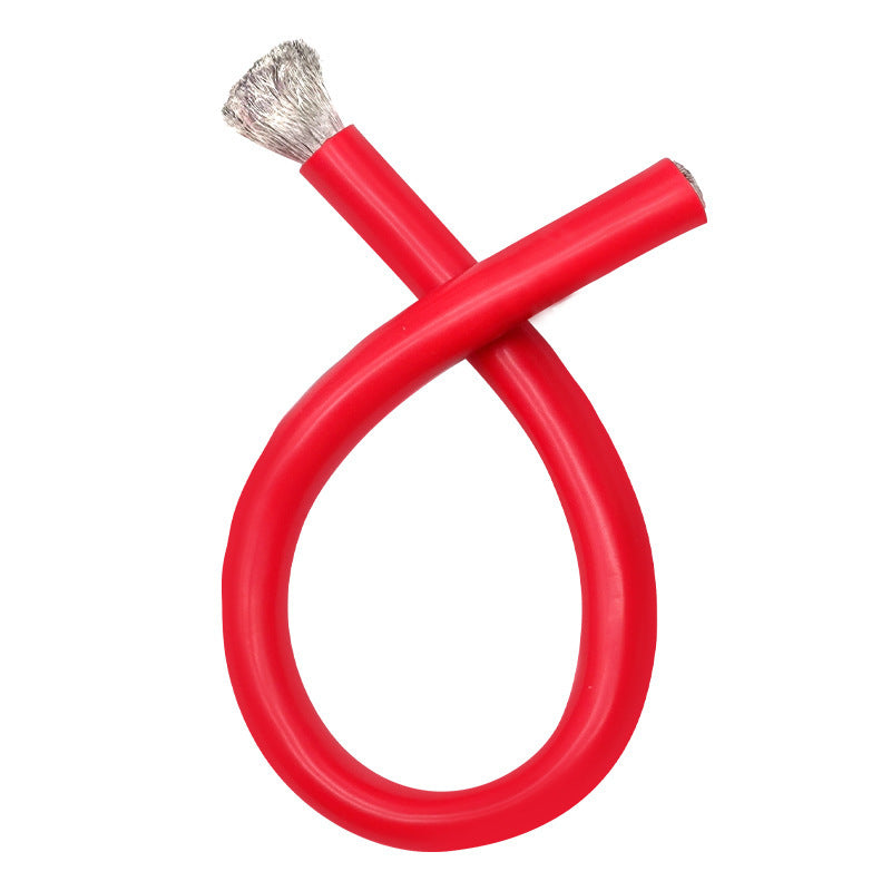 Factory tinned copper core wire, new energy battery silicone wire, extra soft and high temperature resistant silicone wire 68/10AWG connecting wire