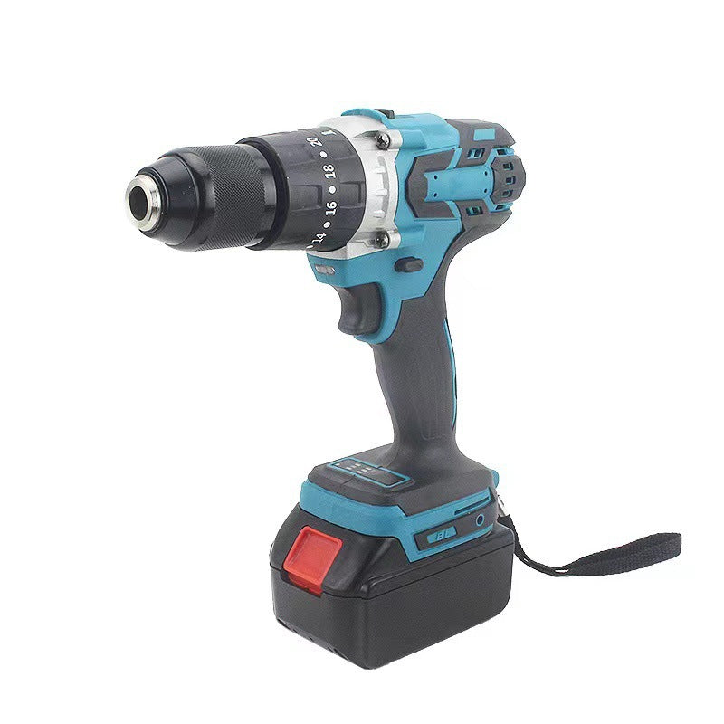 Brushless three-function rechargeable drill 13mm impact drill, supplied by household lithium battery impact drill screwdriver manufacturers