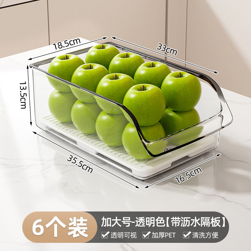 Refrigerator organizer drawer - food-grade kitchen storage box for vegetables, eggs, and freezer - the ultimate kitchen gadget