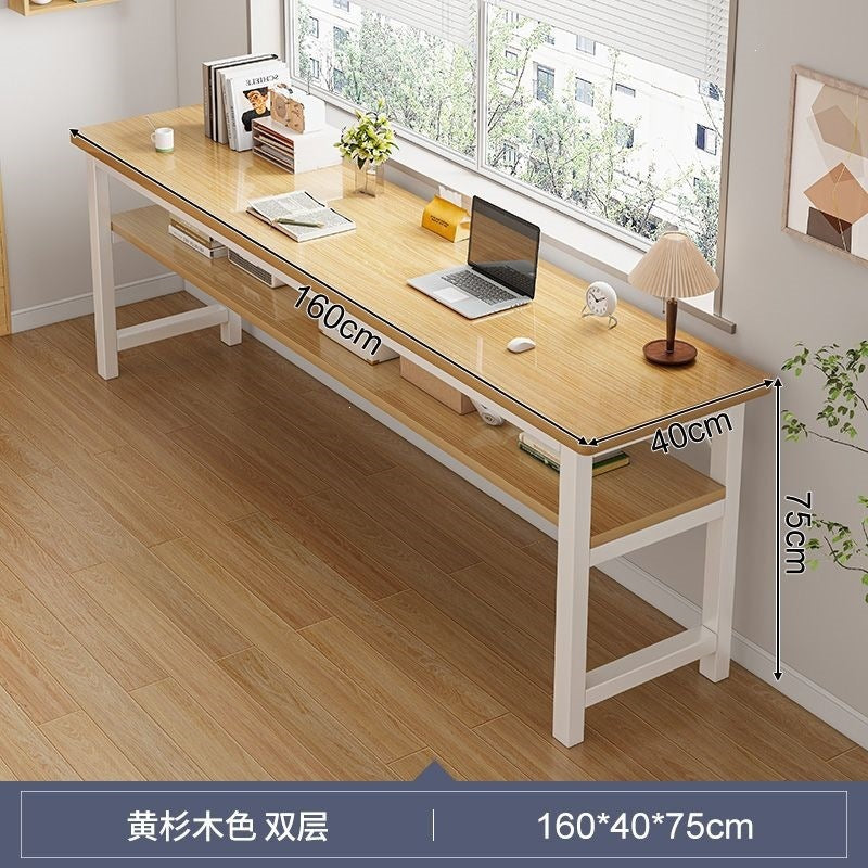 Long table desktop computer desk office desk and chair combination a complete set of book table rectangular workbench for home living room