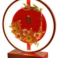Red festive wedding table lamp bedroom bedside lamp wedding room everlasting light gift wedding creative led warm romantic