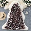 Brown leopard print