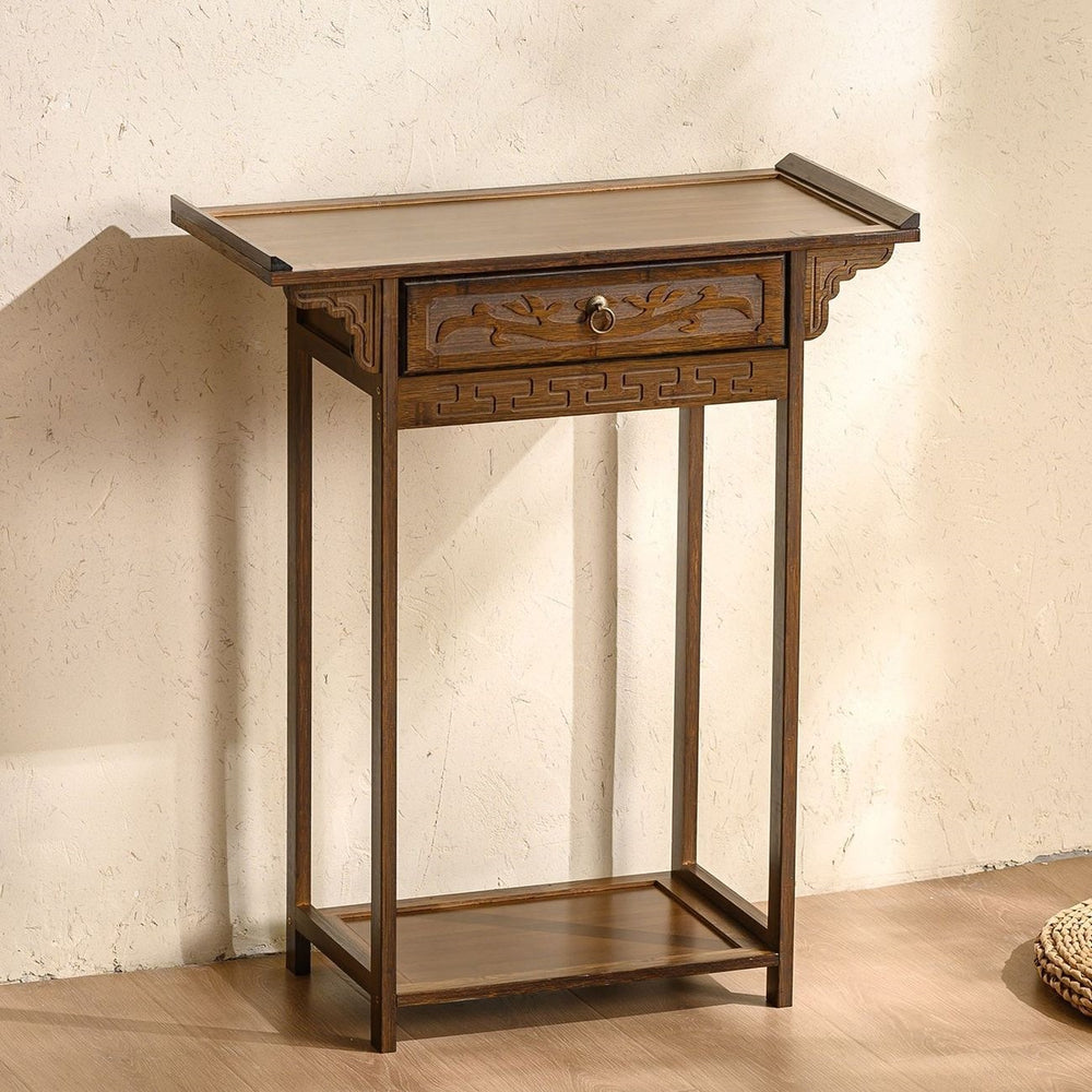 Buddhist niche altar table, home simple entrance, incense table, god of wealth altar table, altar stand cabinet, modern style grids