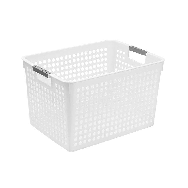 Miscellaneous storage box, household snacks, toys, plastic storage basket, dormitory desktop book storage box
