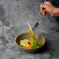 Vintage irregular creative tableware ceramic salad bowl home restaurant dessert bowl minimalist western food rice bowl