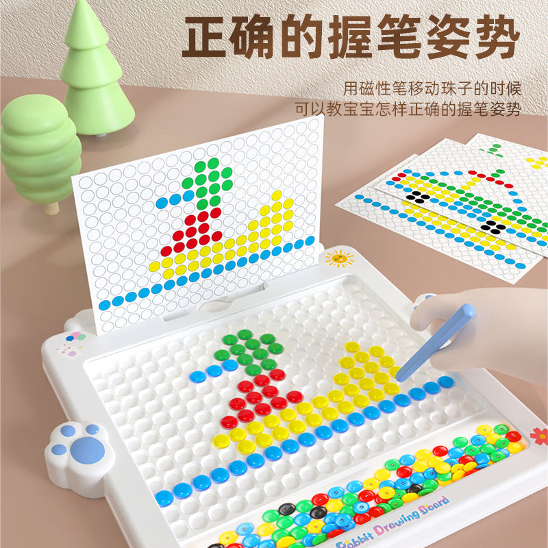 Rabbit magnetic drawing board - enhances focus, imagination, early education, and cognitive development for children