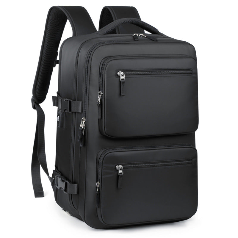 Foreign trade box backpack large capacity independent shoe compartment custom business travel bag USB interface multi-warehouse computer bag