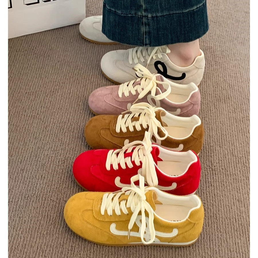 2026 spring/summer new arrival: bestselling yellow german army trainers (gats) - women's flat retro sneakers, casual athletic shoes