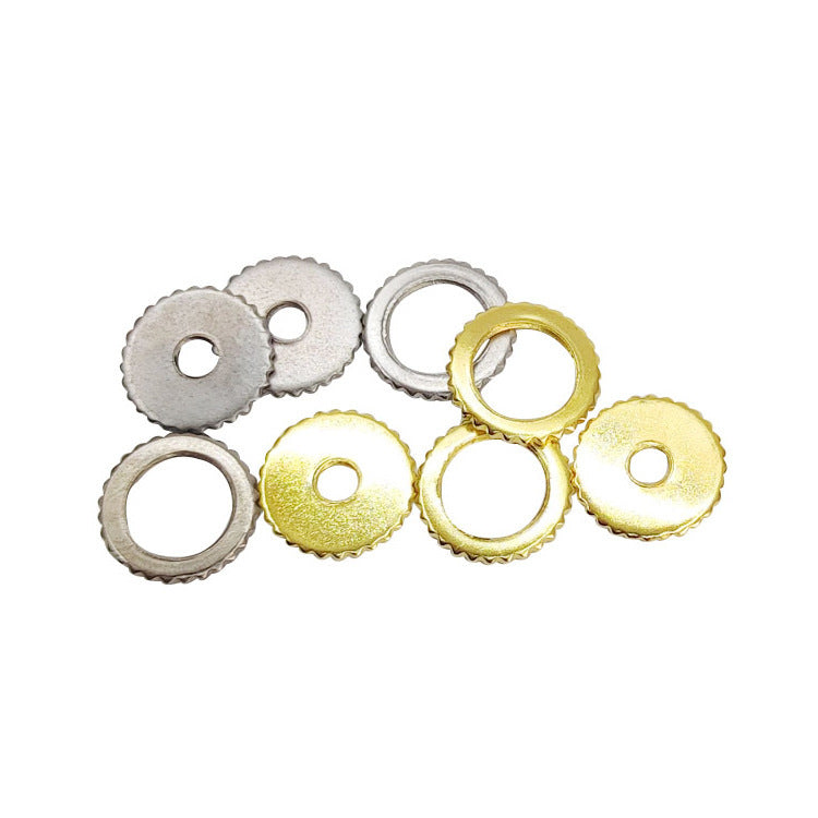 Lighting Teeth Knurled Meson Meson Gasket Lace Round Flat Stamped Round Nut Fine Teeth Thin Nut