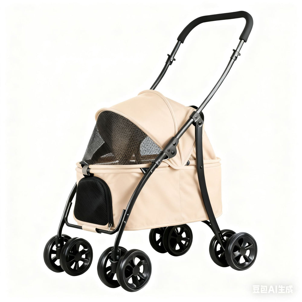 Multifunctional pet stroller - new lightweight, compact, all-in-one pet stroller for cats and dogs