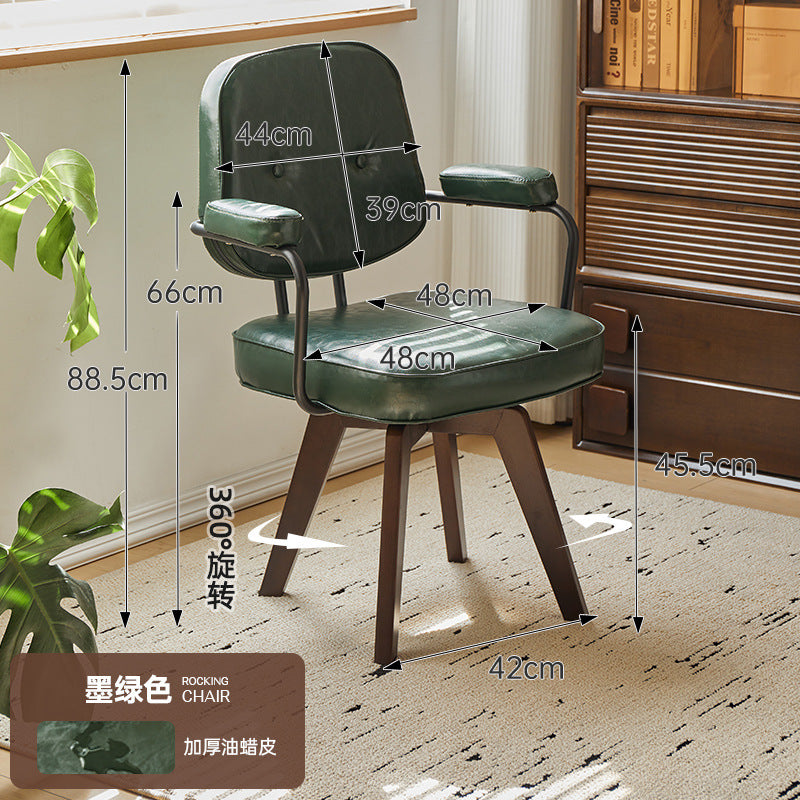 Computer chair backrest chair comfortable long sitting office chair for home study chair student desk leather adjustable casual chair